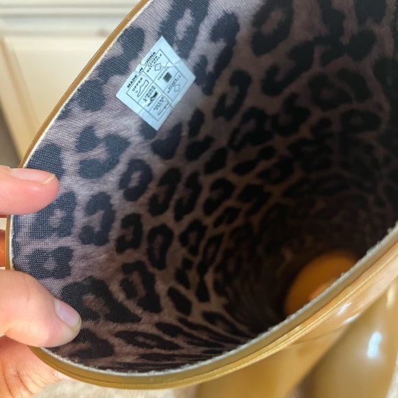 Women’s HUNTER ORIGINAL TALL Refined GLOSS  Rain Boots SIZE 8 Brown - Picture 7 of 13